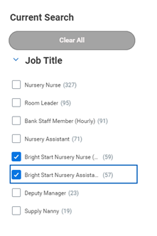 A list of job types